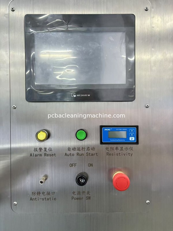 PCBA แบทช์ชนิดสเปรย์ล้างดีฟลักซ์เครื่อง 3 ท่อร่วมสเปรย์ 2 ชั้น PCBA ตะกร้า 1 ตู้ล้าง