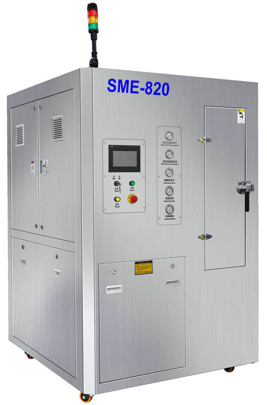 เครื่องทำความสะอาดลายฉลุ SME-860 พร้อมเครื่องสแกนเครื่องหมาย PC 2D และเครือข่ายโมดูลาร์สำหรับการเชื่อมต่อ MES