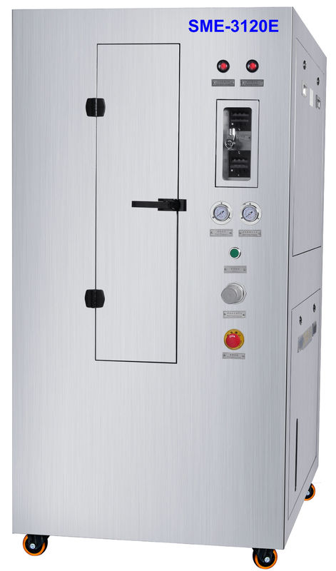 SME-3120E ระบบทำความสะอาดลายฉลุนิวแมติกสแตนเลส sus304 ที่ไม่ได้มาตรฐานสำหรับการวางประสานและกาวสีแดง